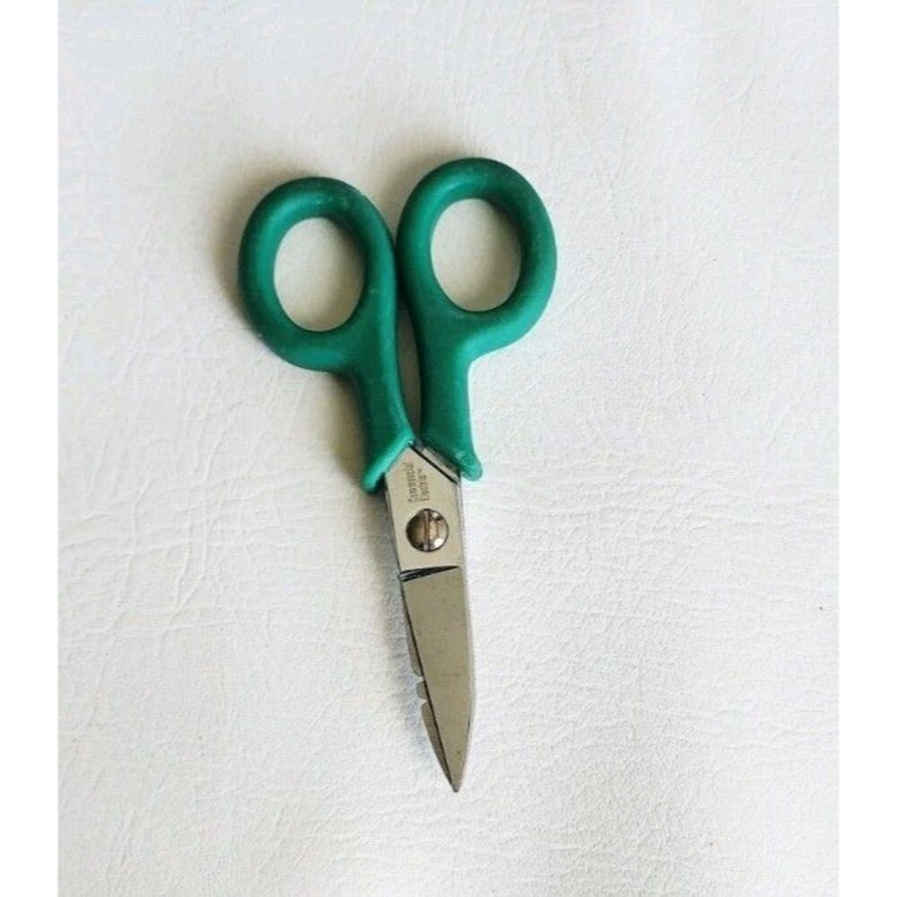 Commercial Electric Multi Purpose Home Household Green Soft Grip Handle Scissors